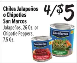 El Super Jalapeños, 26 Oz. or Chipotle Peppers, 7.5 Oz offer