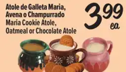 El Super Fresh Maria Cookie Atole, Oatmeal or Chocolate Atole offer