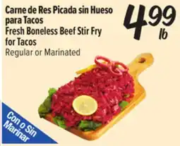 El Super Fresh Fresh Boneless Beef Stir Fry for Tacos offer