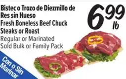 El Super Fresh Fresh Boneless Beef Chuck Steaks or Roast offer