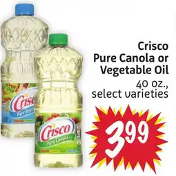 Foodmaxx Crisco Pure Canola or Vegetable Oil offer
