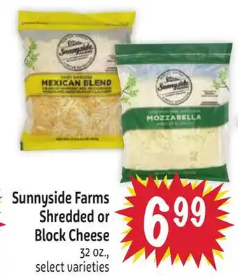 Foodmaxx Sunnyside Farms Shredded or Block Cheese offer