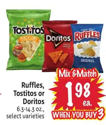 Foodmaxx Ruffles, Tostitos or Doritos offer