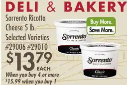 Smart & Final Sorrento Ricotta Cheese offer