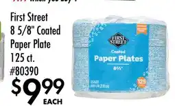 Smart & Final First Street 8 5/8 Coated Paper Plate offer