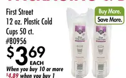 Smart & Final First Street 12 oz. Plastic Cold Cups offer
