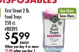 Smart & Final First Street 2 lb. Food Trays offer