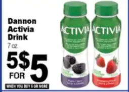 Superior Grocers Dannon Activia Drink offer