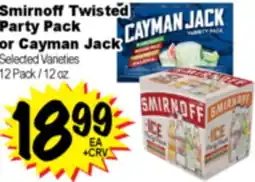 Superior Grocers Smirnoff Twisted Party Pack or Cayman Jack offer