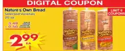 Superior Grocers Nature's Own Bread offer