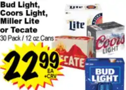 Superior Grocers Bud Light, Coors Light, Miller Lite or Tecate offer
