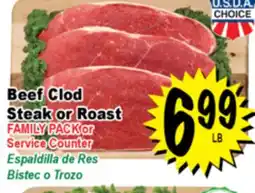 Superior Grocers Beef Clod Steak or Roast offer
