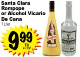 Superior Grocers Santa Clara Rompope or Alcohol Vicario De Cana offer