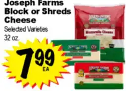 Superior Grocers Joseph Farms Block or Shreds Block offer