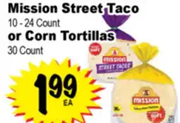 Superior Grocers Mission Street Taco 10-24 Count or Tortillas offer