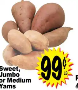 Superior Grocers Sweet, Jumbo or Medium Yams offer