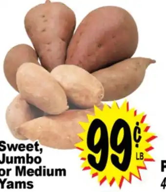 Superior Grocers Sweet, Jumbo or Medium Yams offer
