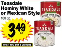 Superior Grocers Teasdale Hominy White or Mexican Style offer