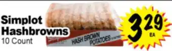 Superior Grocers Simplot Hashbrowns offer