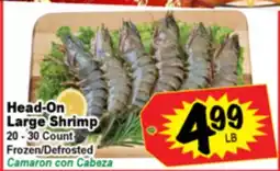 Superior Grocers Head-On Large Shrimp offer