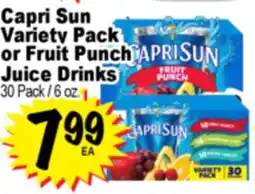 Superior Grocers Capri Sun Variety Pack or Fruit Punch Juice Drinks offer