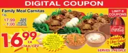 Superior Grocers Family Meal Carnitas offer