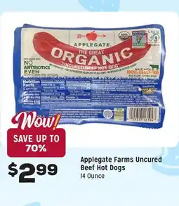 Grocery Outlet Uncured Beef Hot Dogs offer