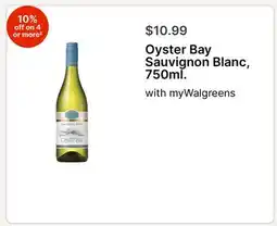 Walgreens Oyster Bay Sauvignon Blanc, 750ml offer
