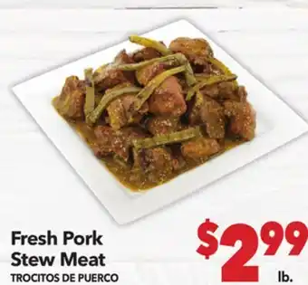Vallarta Supermarkets Fresh Pork Stew Meat / TROCITOS DE PUERCO offer
