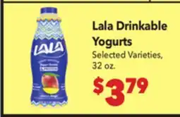 Vallarta Supermarkets Lala Drinkable Yogurts offer