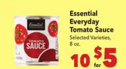Vallarta Supermarkets Essential Everyday Tomato Sauce offer