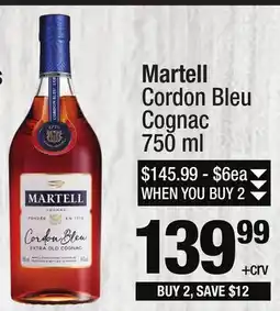 Super King Markets Martell Cordon Bleu Cognac offer
