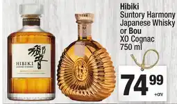 Super King Markets Hibiki Suntory Harmony Japanese Whisky or Bou XO Cognac offer