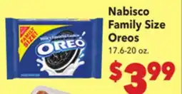 Vallarta Supermarkets Nabisco Family Size Oreos offer
