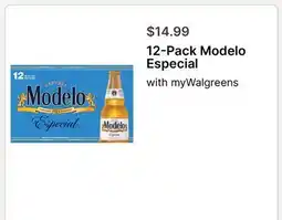 Walgreens 12-Pack Modelo Especial offer