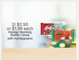 Walgreens Holiday Stocking Stuffer Candy with myWalgreens offer