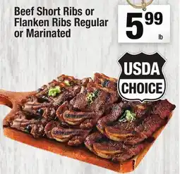 Super King Markets Beef Short Ribs or Flanken Ribs Regular or Marinated offer