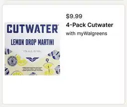 Walgreens 4-Pack Cutwater offer