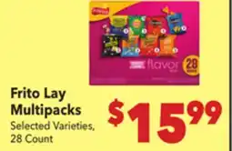 Vallarta Supermarkets Frito Lay Multipacks offer