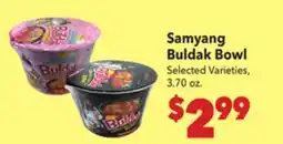 Vallarta Supermarkets Samyang Buldak Bowl offer