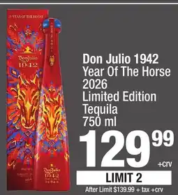 Super King Markets Don Julio 1942 Year Of The Horse 2026 offer