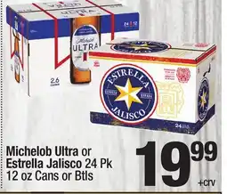 Super King Markets Michelob Ultra or Estrella Jalisco offer