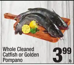 Super King Markets Whole Cleaned Catfi sh or Golden Pompano offer
