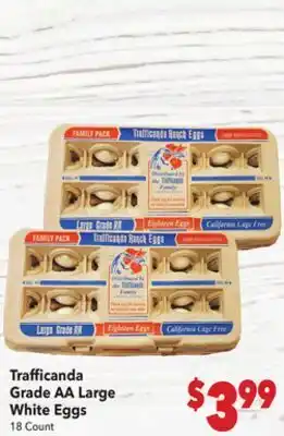 Vallarta Supermarkets Trafficanda Grade AA Large White Eggs offer