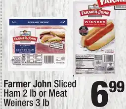 Super King Markets Farmer John Sliced Ham 2 lb or Meat Weiners 3 lb offer