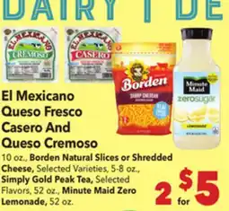 Vallarta Supermarkets El Mexicano Queso Fresco Casero And Queso Cremoso offer