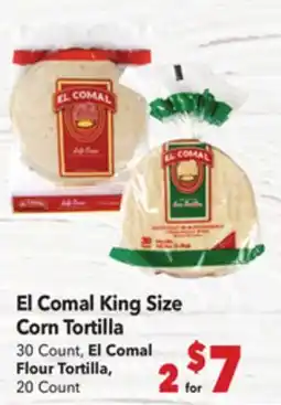 Vallarta Supermarkets El Comal King Size Corn Tortilla offer