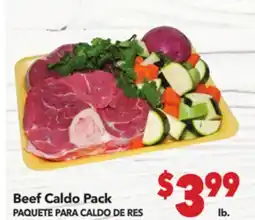 Vallarta Supermarkets Beef Caldo Pack / PAQUETE PARA CALDO DE RES offer