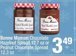 Super King Markets Bonne Maman Chocolate Hazelnut Spread 12.7 oz or Peanut Chocolate Spread 12.3 oz offer