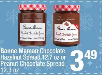 Super King Markets Bonne Maman Chocolate Hazelnut Spread 12.7 oz or Peanut Chocolate Spread 12.3 oz offer